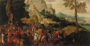 Paysage avec Saint Jean-Baptiste prêchant - Herri met de Bles